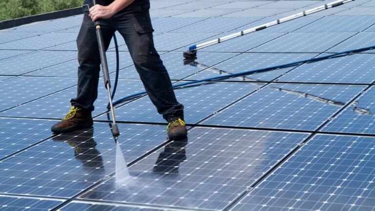 clean solar panels