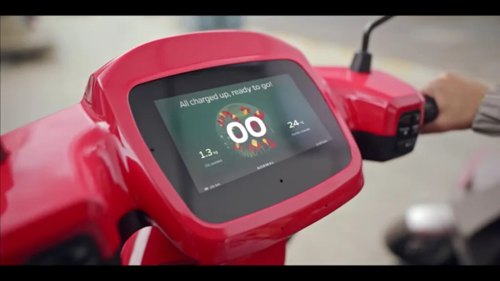 Ola Electric scooter display