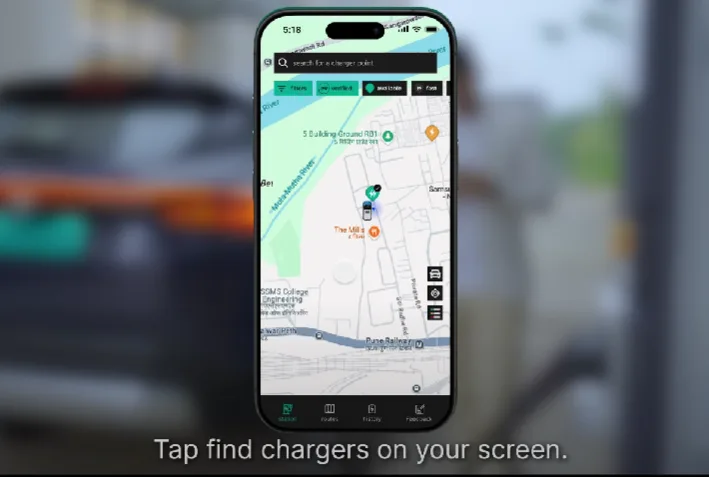 tata harrier charging app