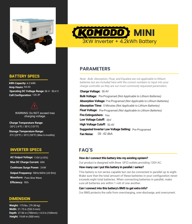 
KOMODO min POWER TANK