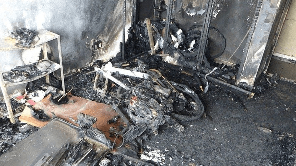 e-bike fire