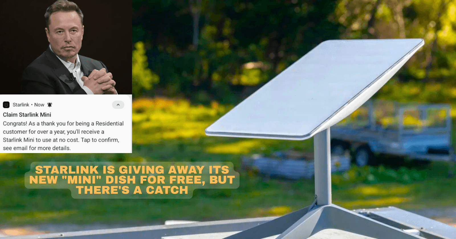 Starlink is Giving Away Its New “Mini” Dish for Free, But There’s a Catch
