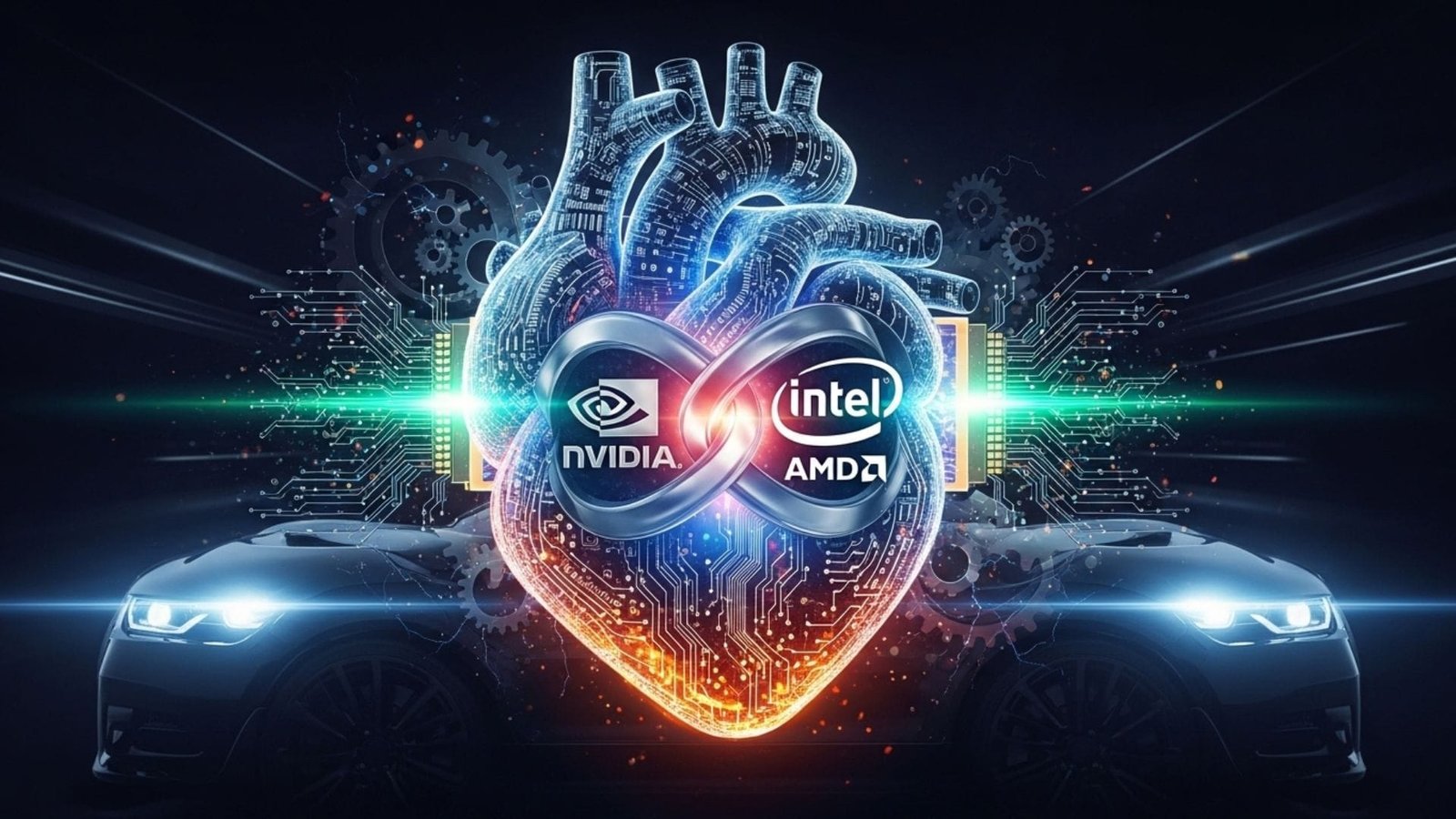 The Silicon Heart: Why the Battle Between NVIDIA, Intel, & AMD Defines the Future of the Automobile