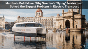 How Mumbai’s New "Flying" Ferry Cuts Your Commute Time by 50 Minutes Extreme close-up of an EV payment document stamped with a red "LIE" over a recurring $749 monthly payment, illustrating that automakers are withholding a $15,000 discount.